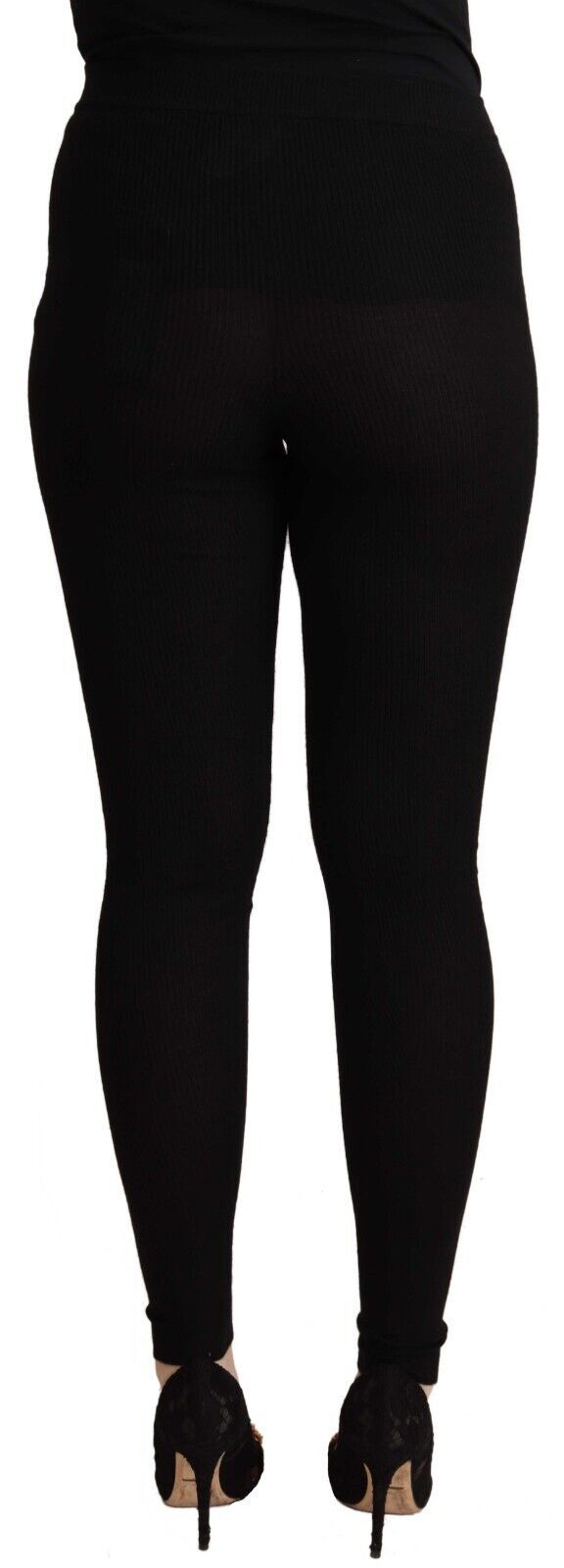 Dolce &amp; Gabbana Black Cashmere High Waist Tights