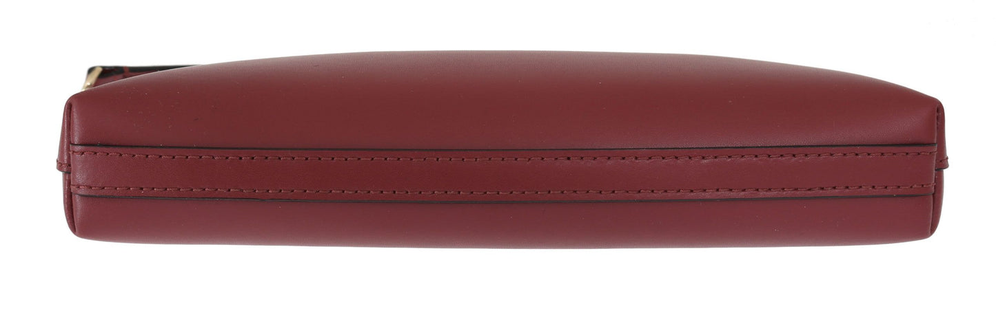 Kate Spade Elegant burgundy leather crossbody bag