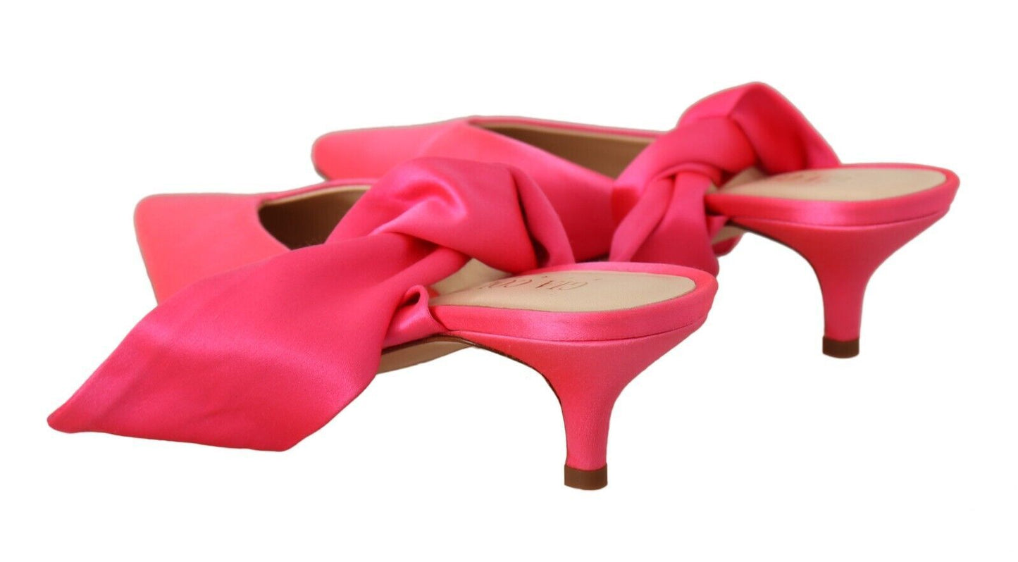 GIA COUTURE Chic pink kitten heels for elegant evenings