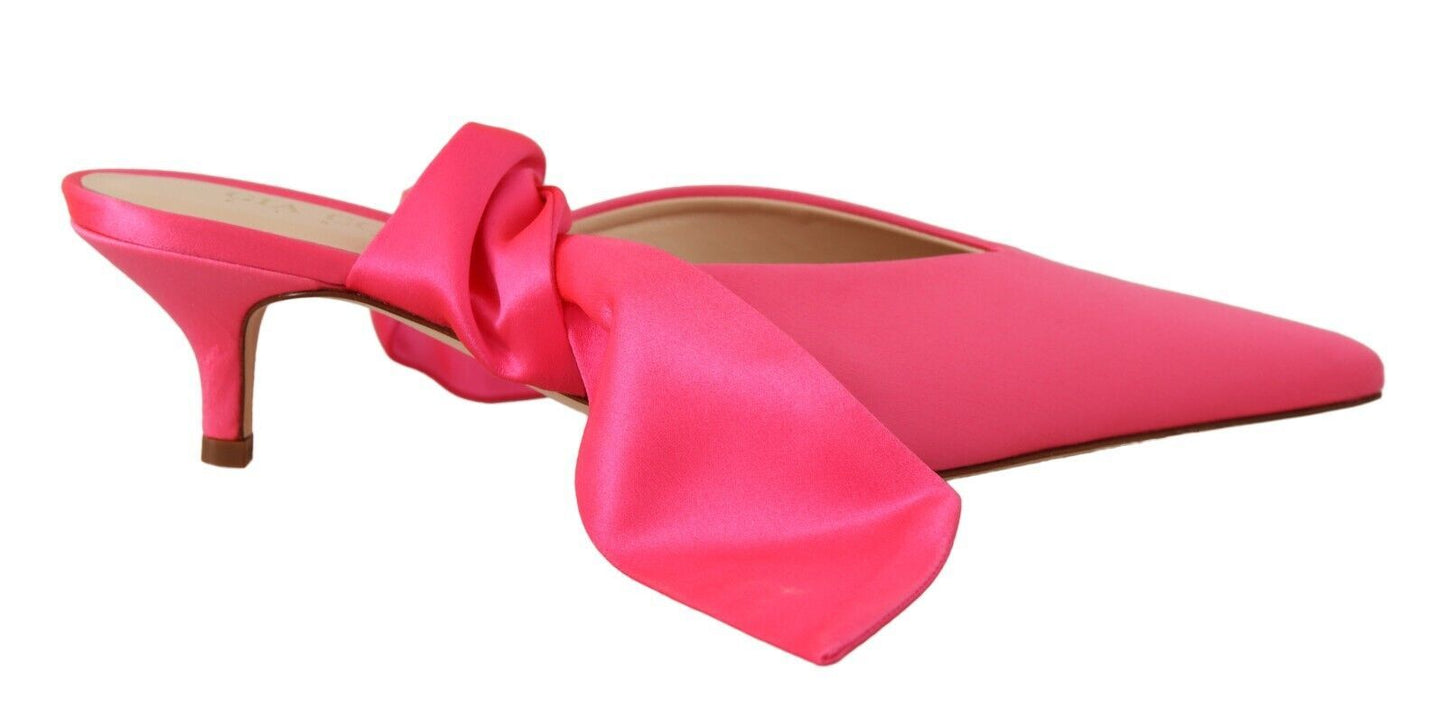 GIA COUTURE Chic pink kitten heels for elegant evenings