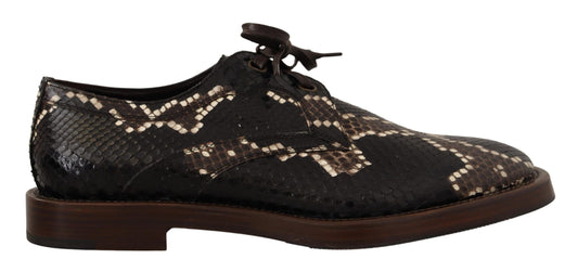 Dolce &amp; Gabbana Elegant Formal Python Derby Shoes