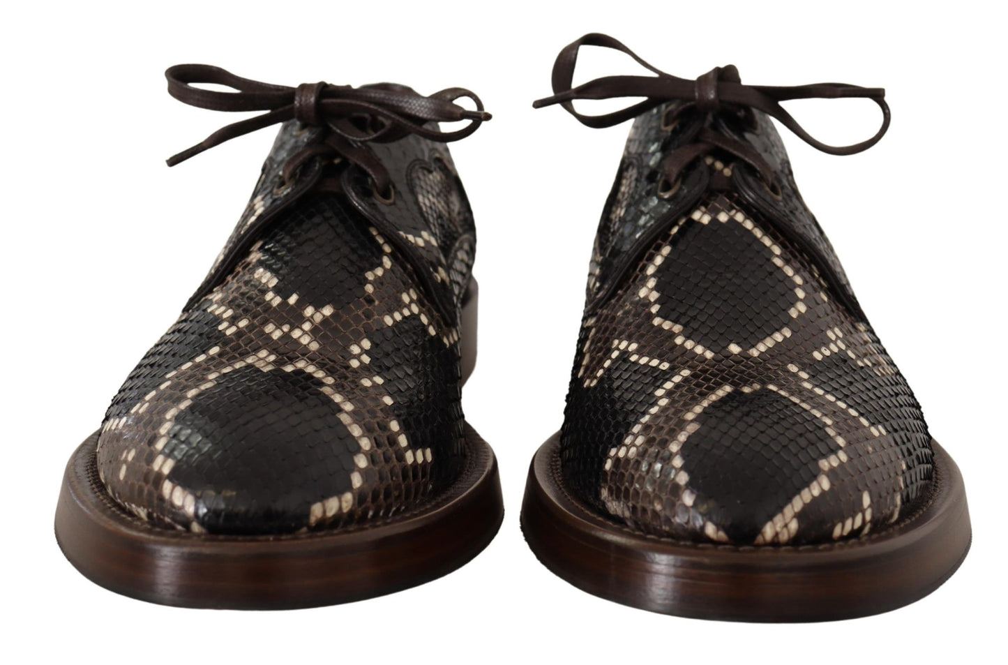 Dolce &amp; Gabbana Elegant Formal Python Derby Shoes