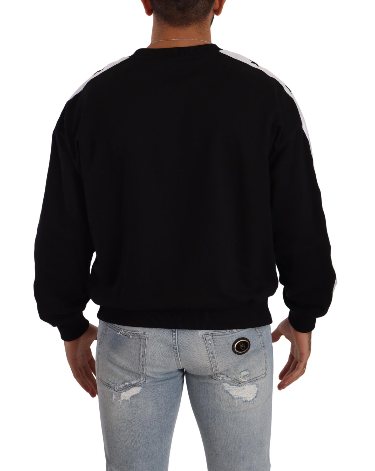 Dolce &amp; Gabbana Elegant Crown 1984 Crew Neck Sweater