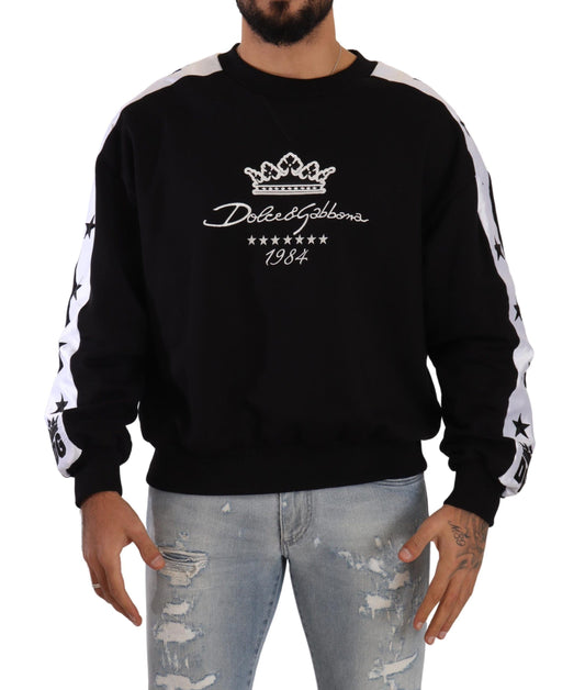 Dolce & Gabbana Eleganter Crown 1984 Pullover mit Rundhalsausschnitt