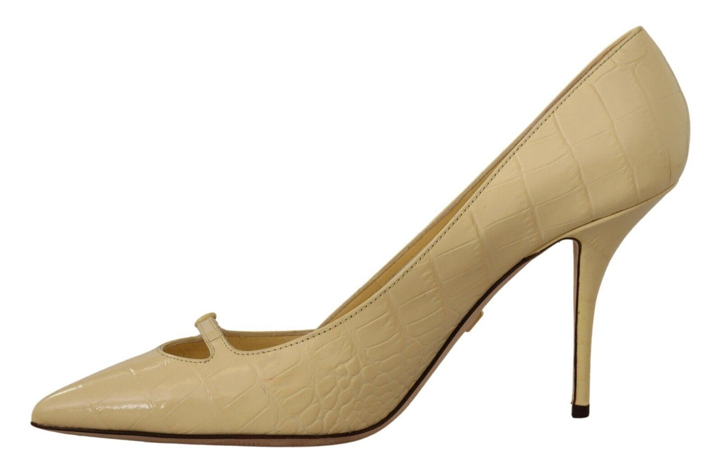 Dolce &amp; Gabbana Chic pointed leather pumps in Sunshine Yellow