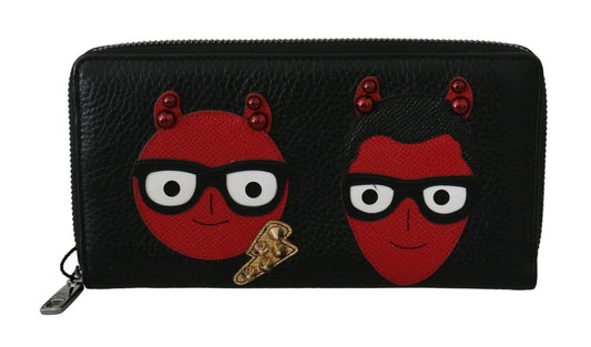 Dolce &amp; Gabbana Chic wallet in black and red leather