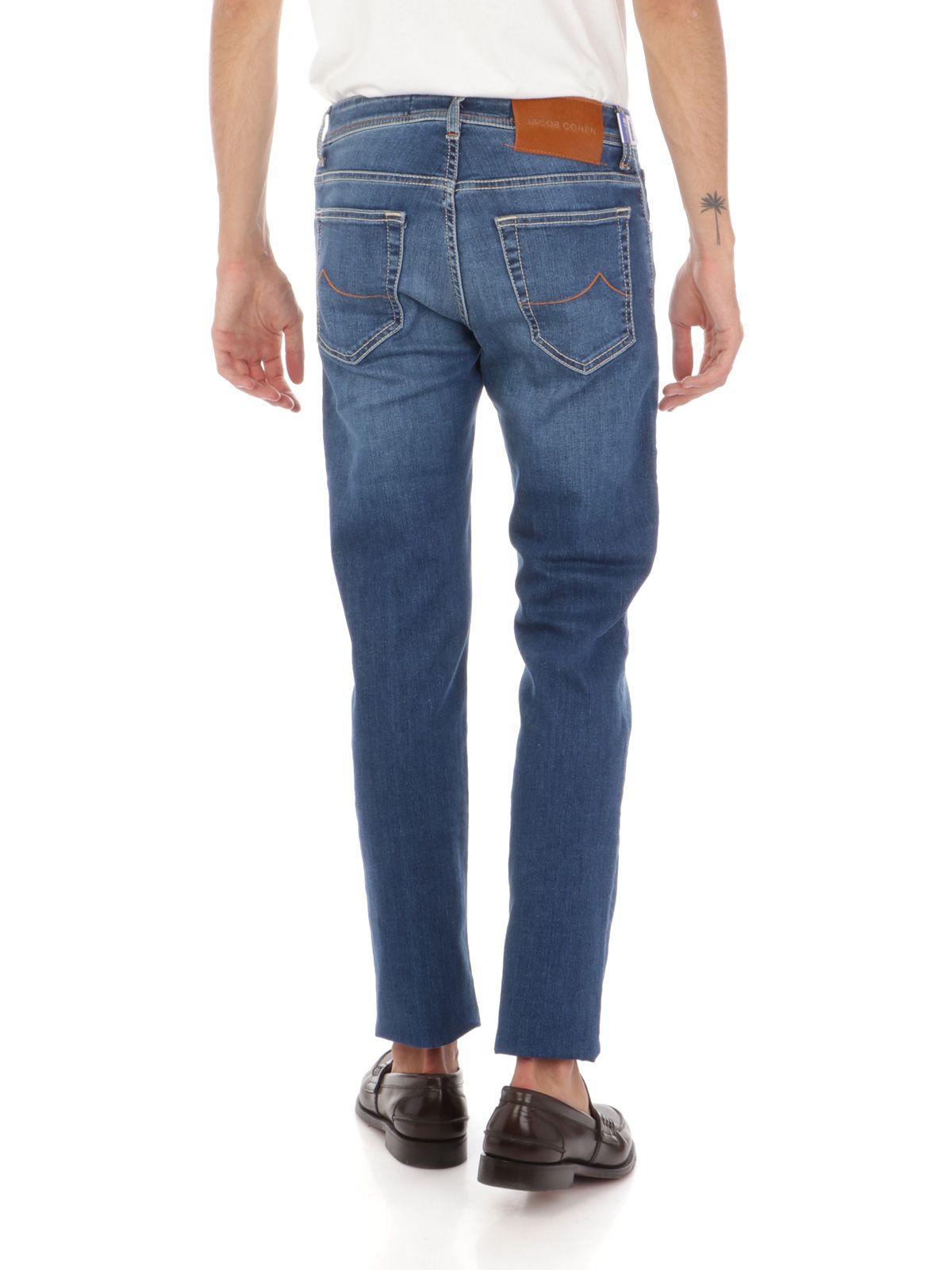 Jacob Cohen Blaue Baumwolle Slim Herren Jeans