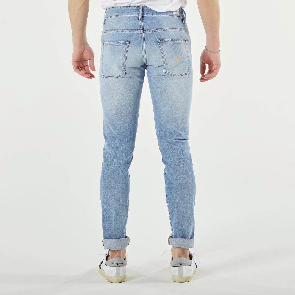 Don The Fuller Himmelblaue Stretch-Baumwolljeans - Slim Fit