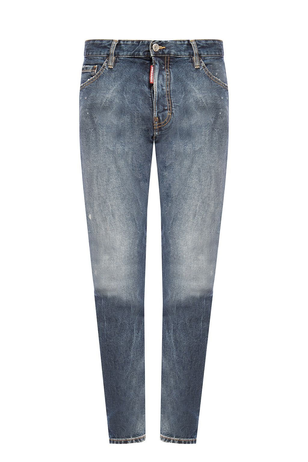 Dsquared² Marineblaue Cool Guy Jean Distressed Denim