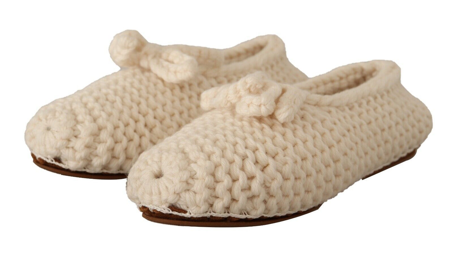 Dolce &amp; Gabbana Chic ballerina flats made of wool knit