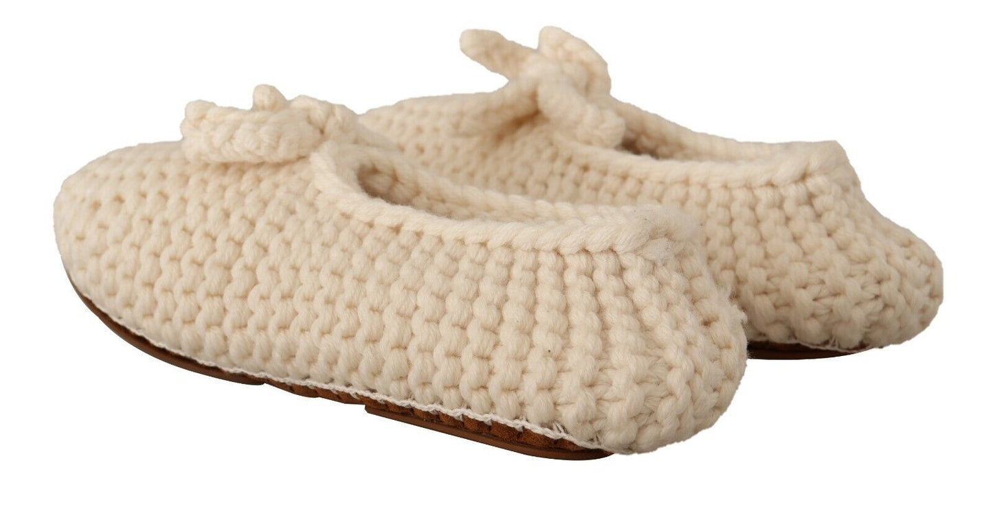 Dolce &amp; Gabbana Chic ballerina flats made of wool knit