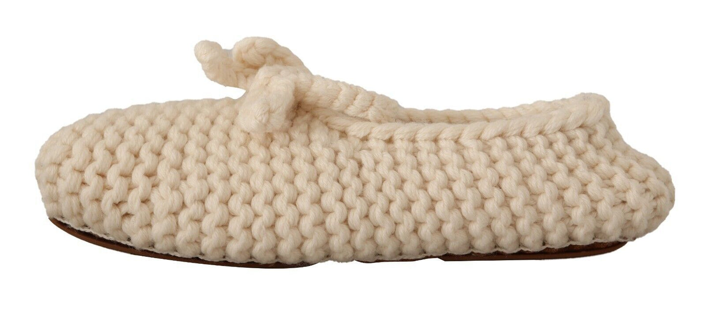 Dolce &amp; Gabbana Chic ballerina flats made of wool knit