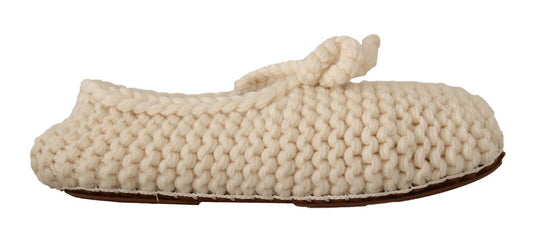 Dolce &amp; Gabbana Chic ballerina flats made of wool knit