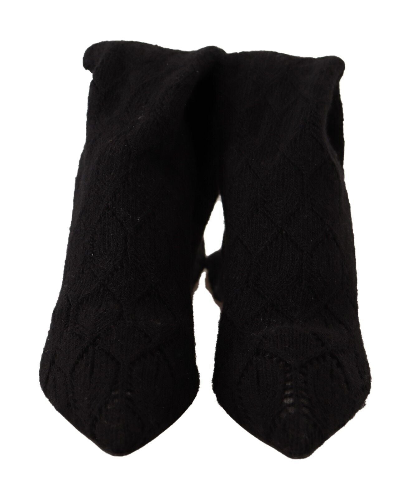 Dolce &amp; Gabbana Elegant Black Stretch Socks Boots