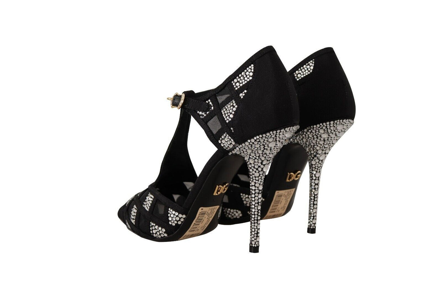 Dolce &amp; Gabbana Elegant suede pumps with crystal embellishment