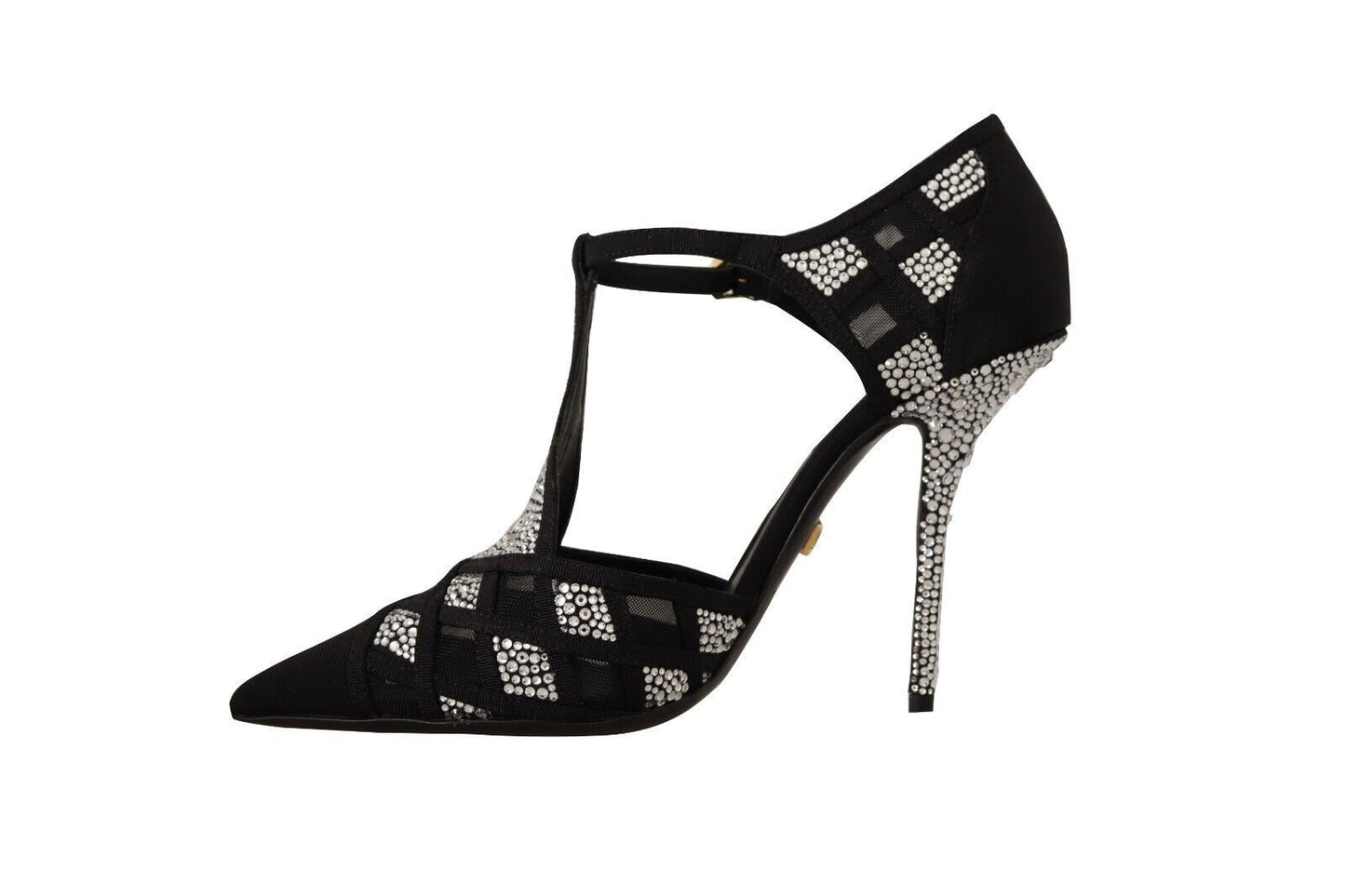 Dolce &amp; Gabbana Elegant suede pumps with crystal embellishment