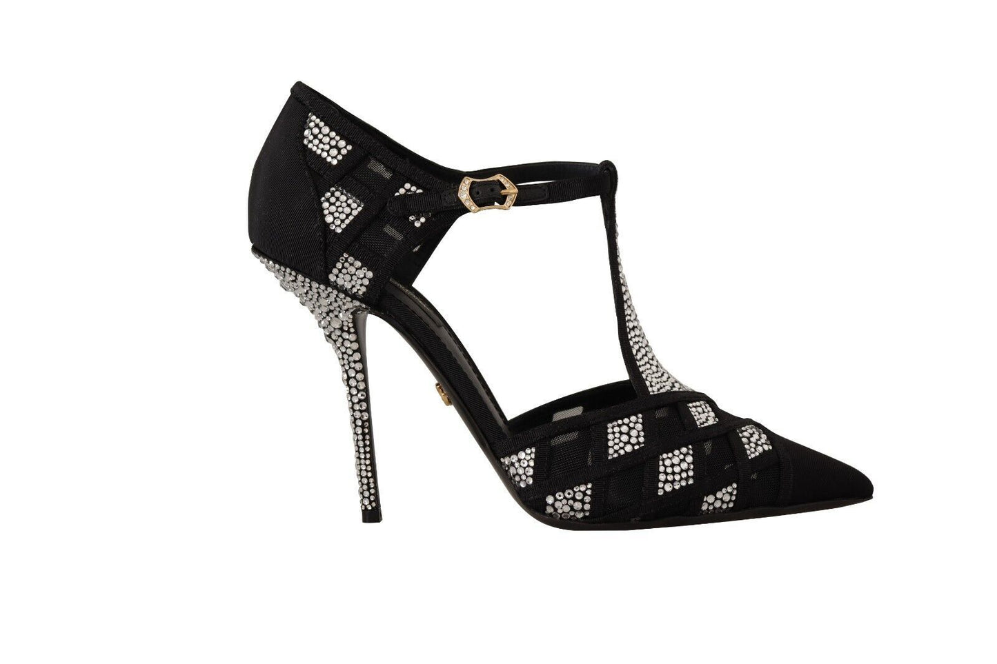 Dolce &amp; Gabbana Elegant suede pumps with crystal embellishment