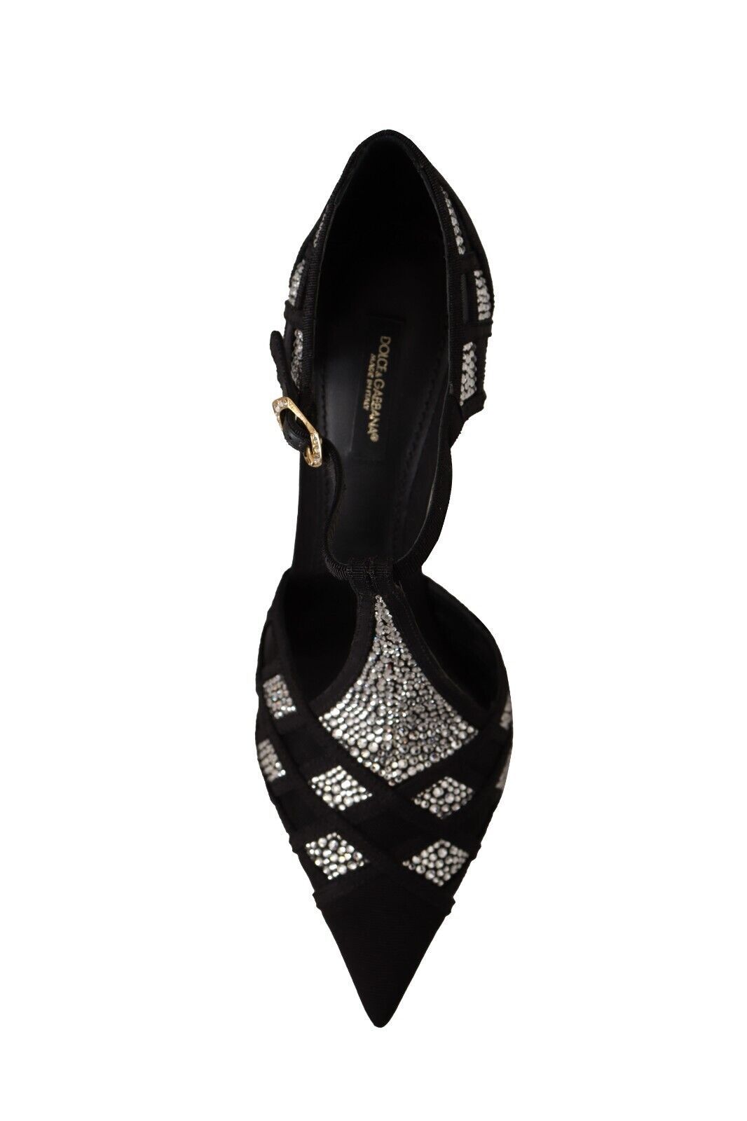 Dolce &amp; Gabbana Elegant suede pumps with crystal embellishment