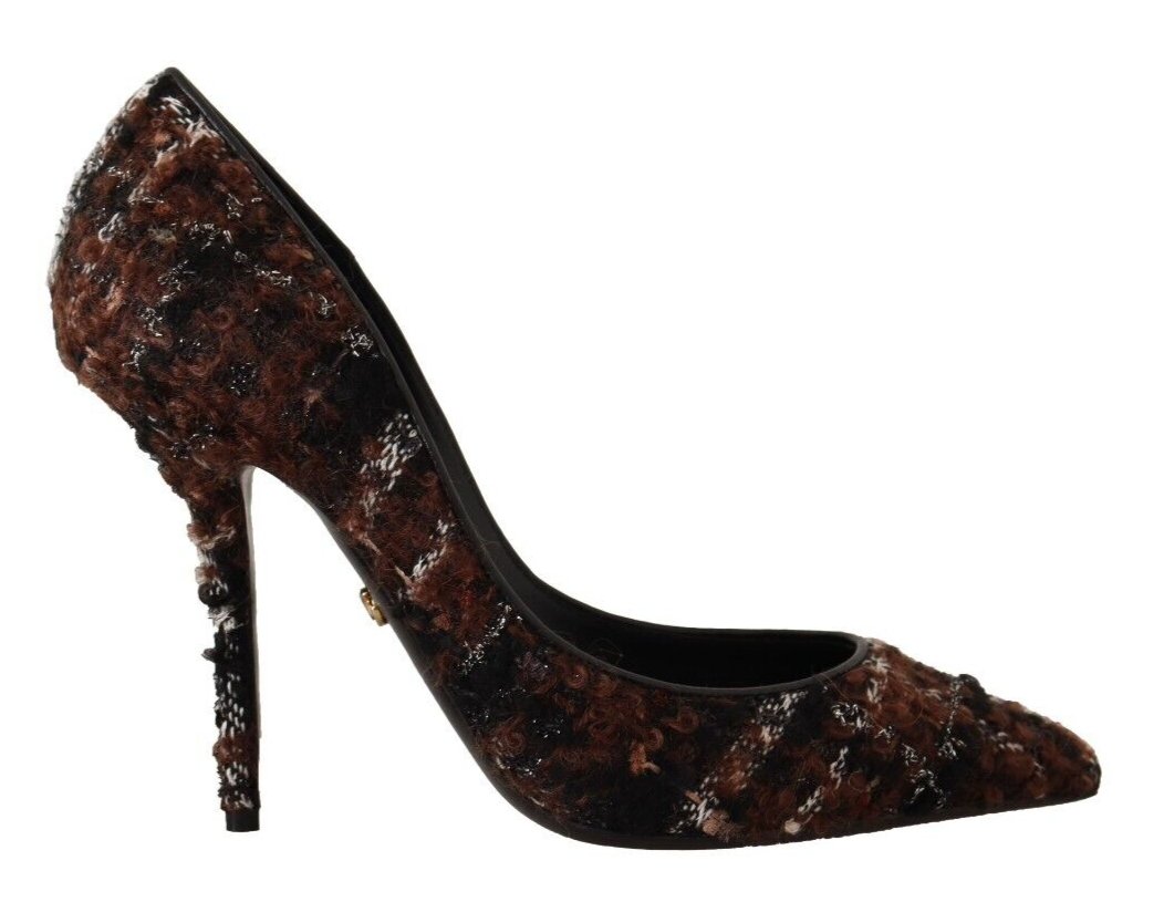 Dolce &amp; Gabbana Elegant Multicolor Tweed Pumps