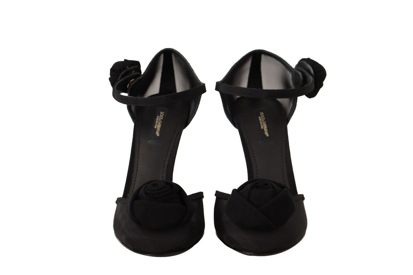 Dolce &amp; Gabbana Elegant Black Mesh Heels Pumps