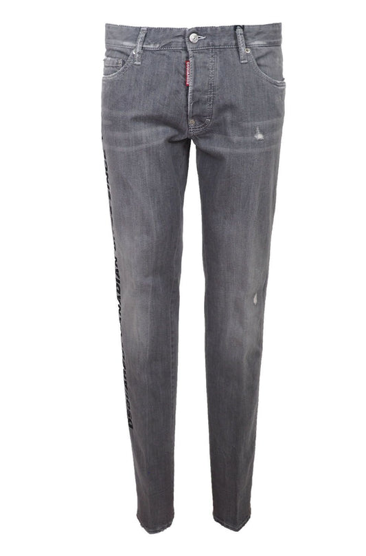 Dsquared² Graue Cotton Stretch Herren Jeans