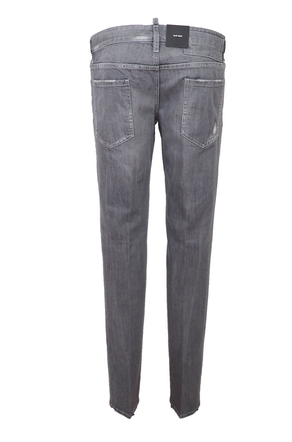 Dsquared² Graue Cotton Stretch Herren Jeans