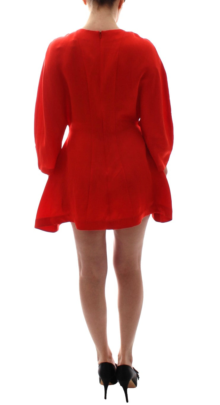 Fyodor Golan Bright red linen-blend dress by Artisan