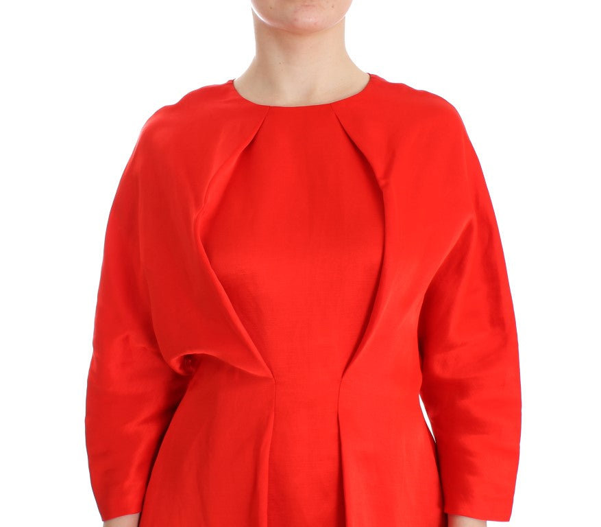 Fyodor Golan Bright red linen-blend dress by Artisan