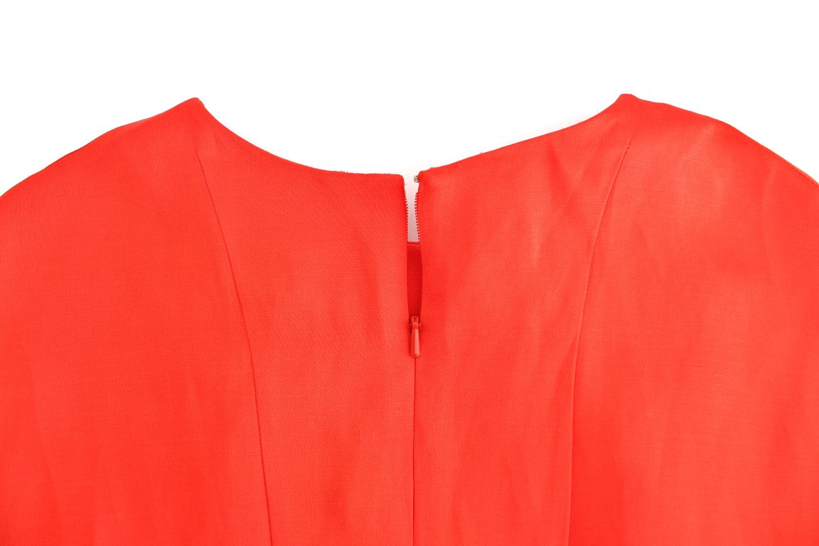 Fyodor Golan Bright red linen-blend dress by Artisan