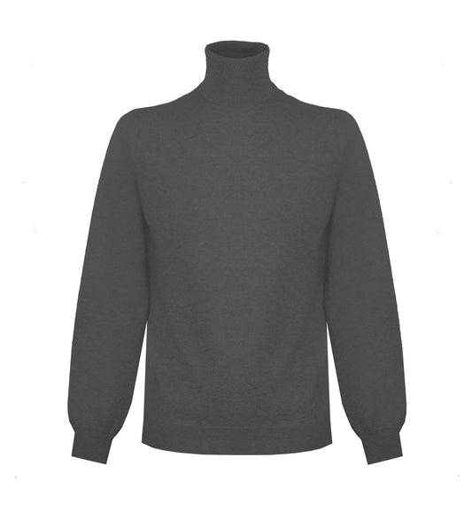 Malo Gray Cashmere Sweater for Men