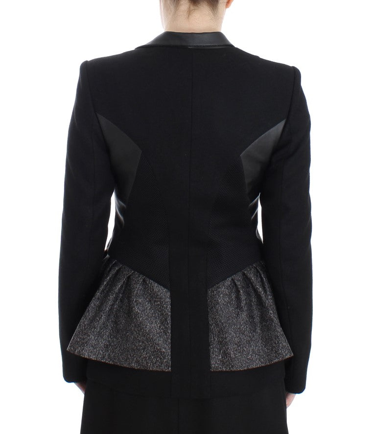 KAALE SUKTAE Elegant monochrome blazer jacket with zip