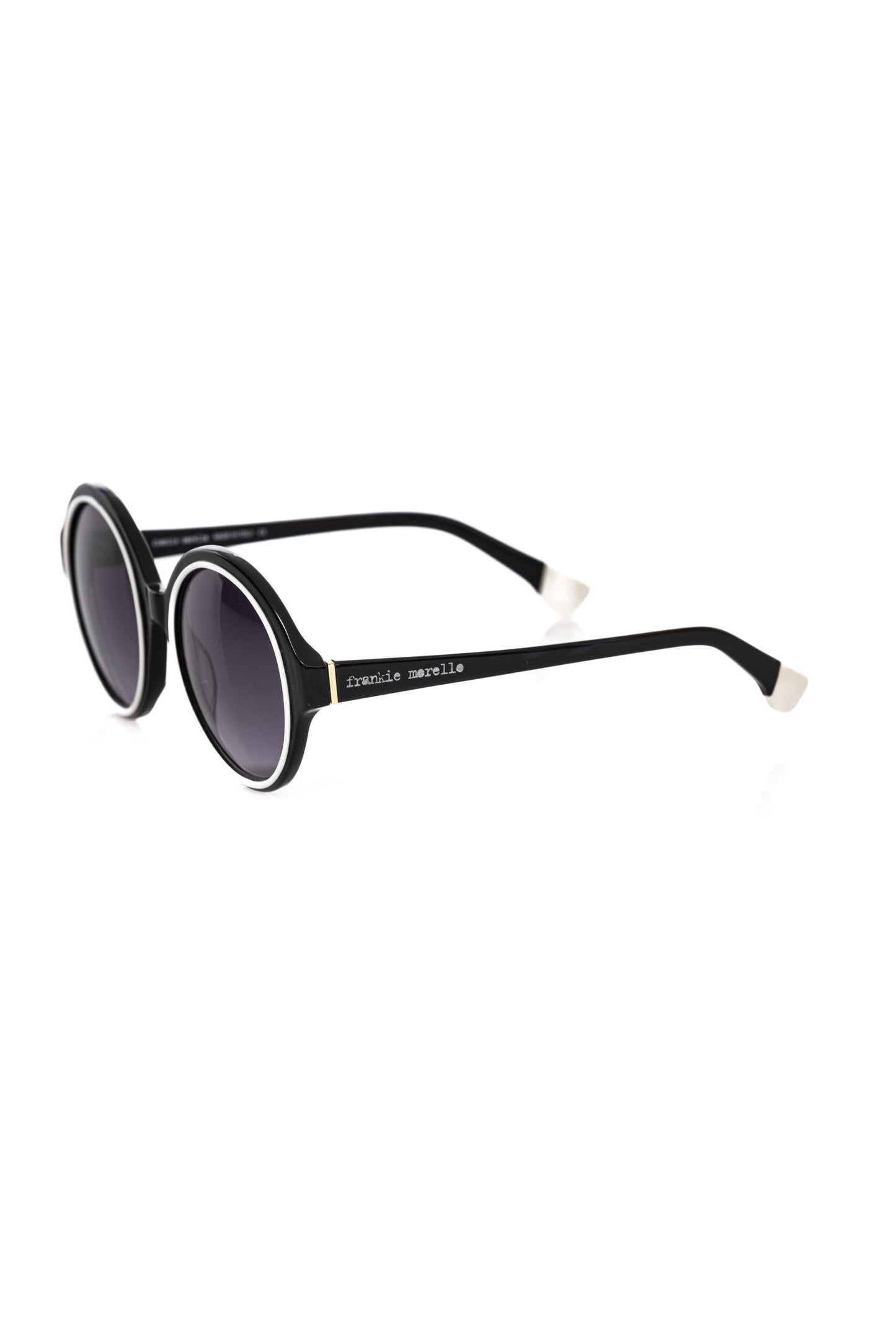 Frankie Morello Black Acetate Sunglasses for Women