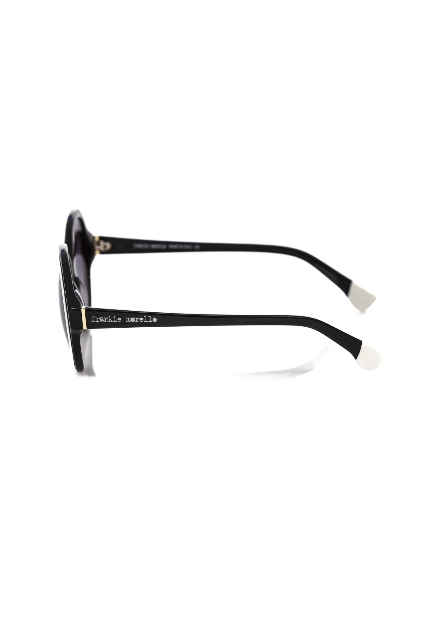 Frankie Morello Black Acetate Sunglasses for Women