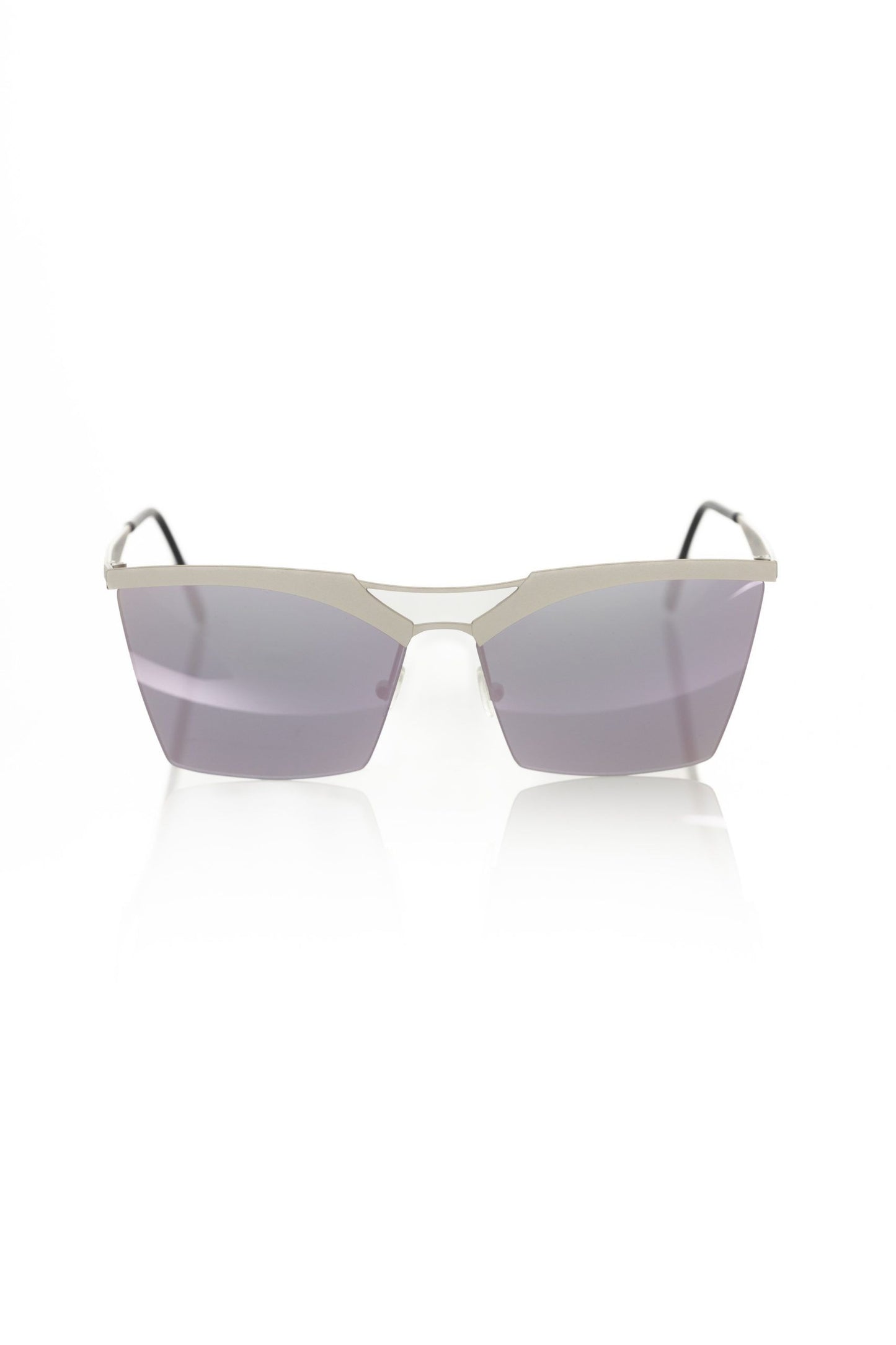 Frankie Morello Silver Metallic Women's Sunglasses