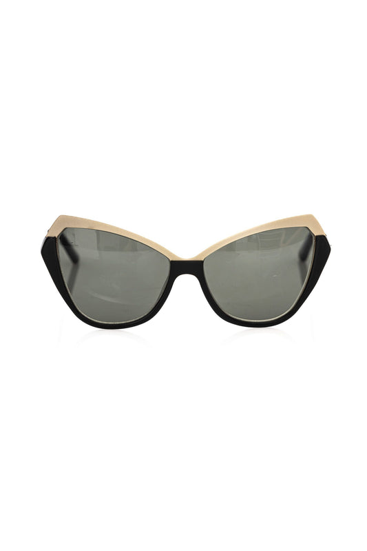 Frankie Morello Black Acetate Sunglasses for Women