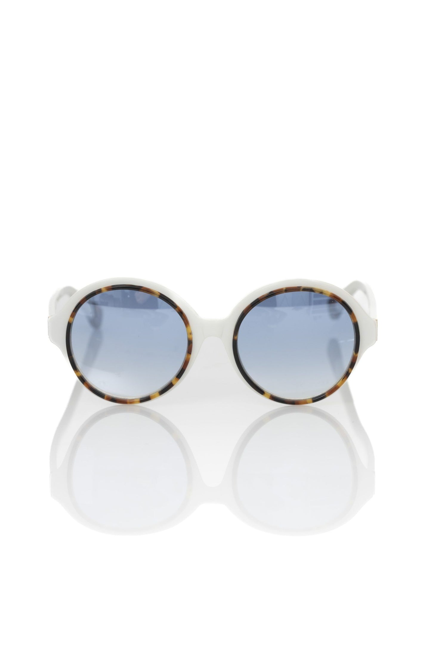 Frankie Morello White Acetate Sunglasses for Women