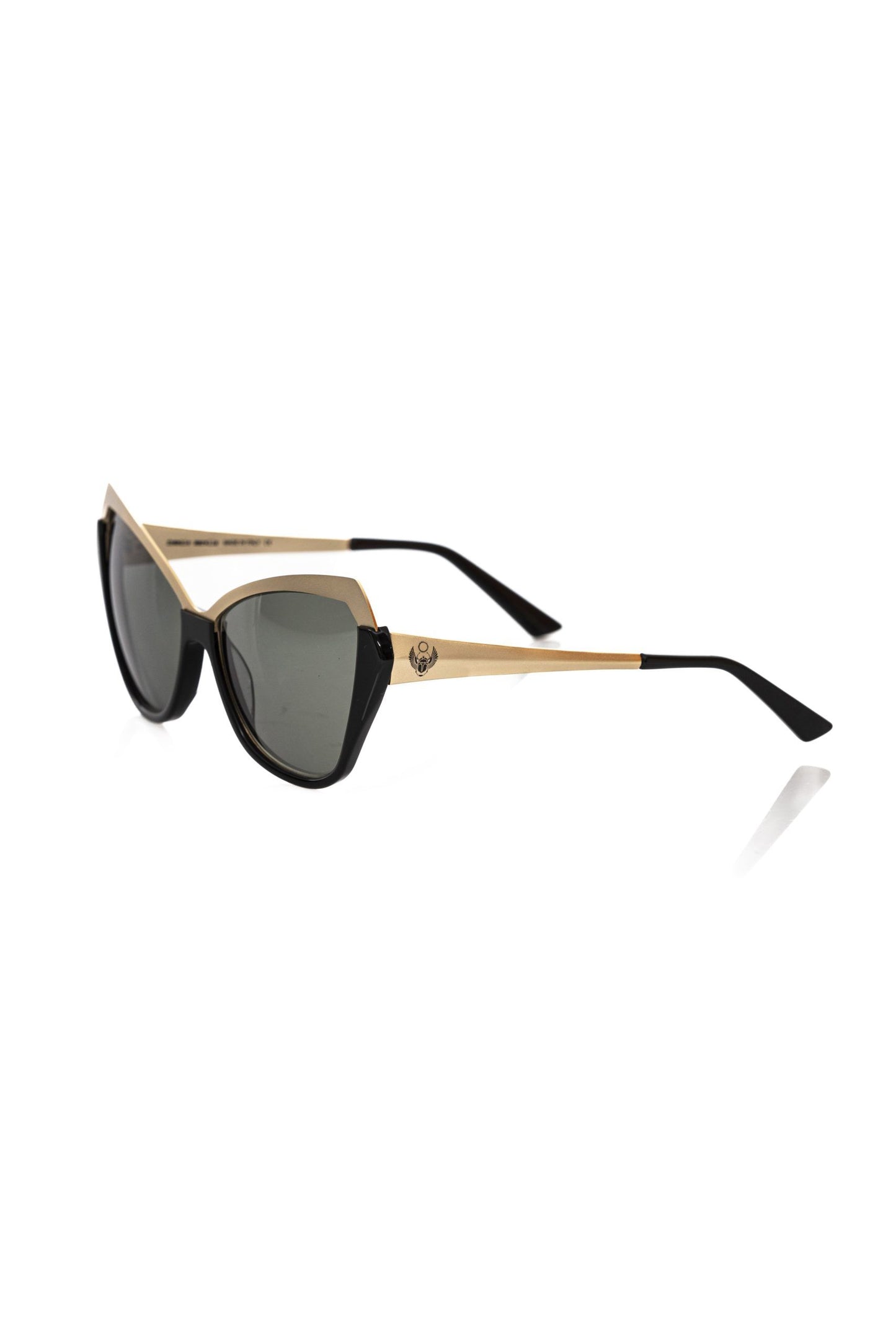 Frankie Morello Black Acetate Sunglasses for Women