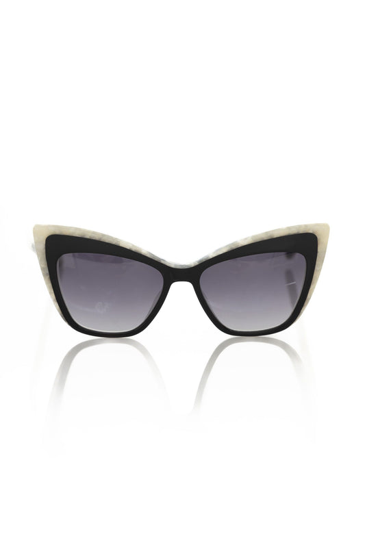 Frankie Morello Black Acetate Sunglasses for Women