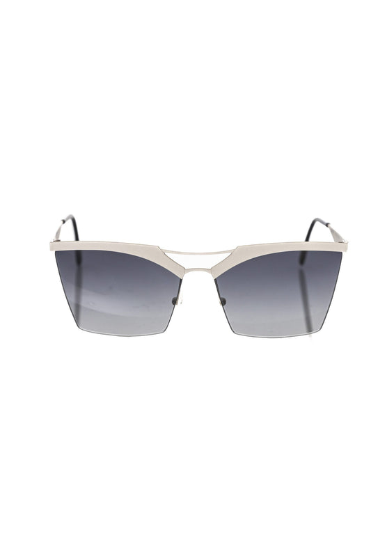 Frankie Morello Silver Metallic Women's Sunglasses