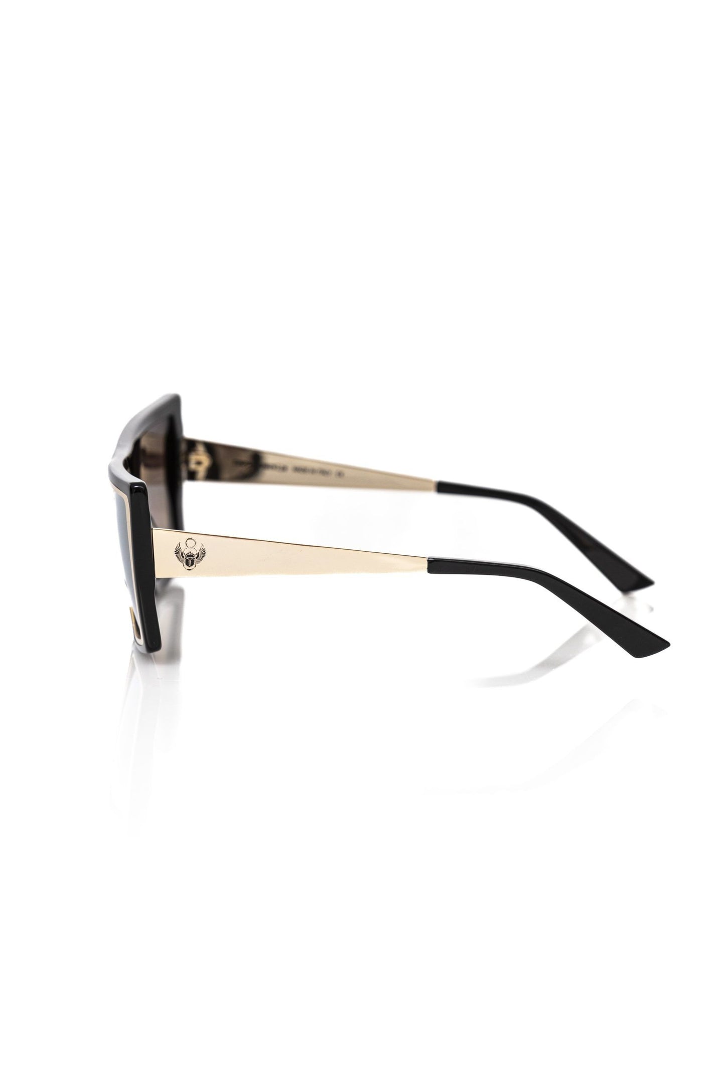 Frankie Morello Black Acetate Sunglasses for Women