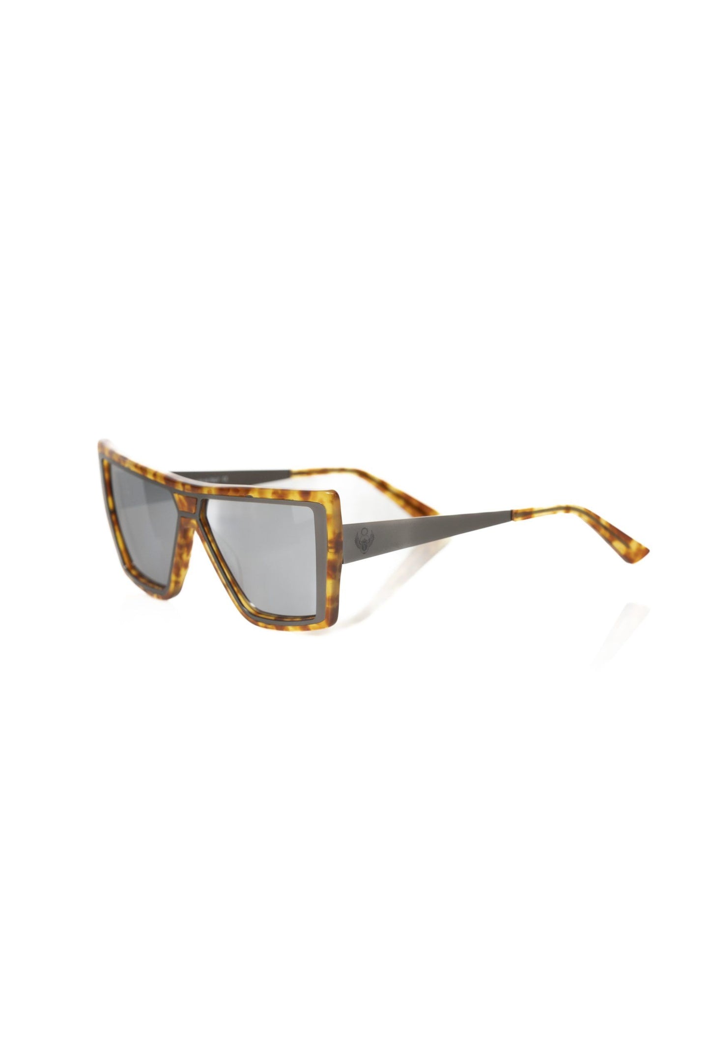 Frankie Morello Brown Acetate Sunglasses for Women