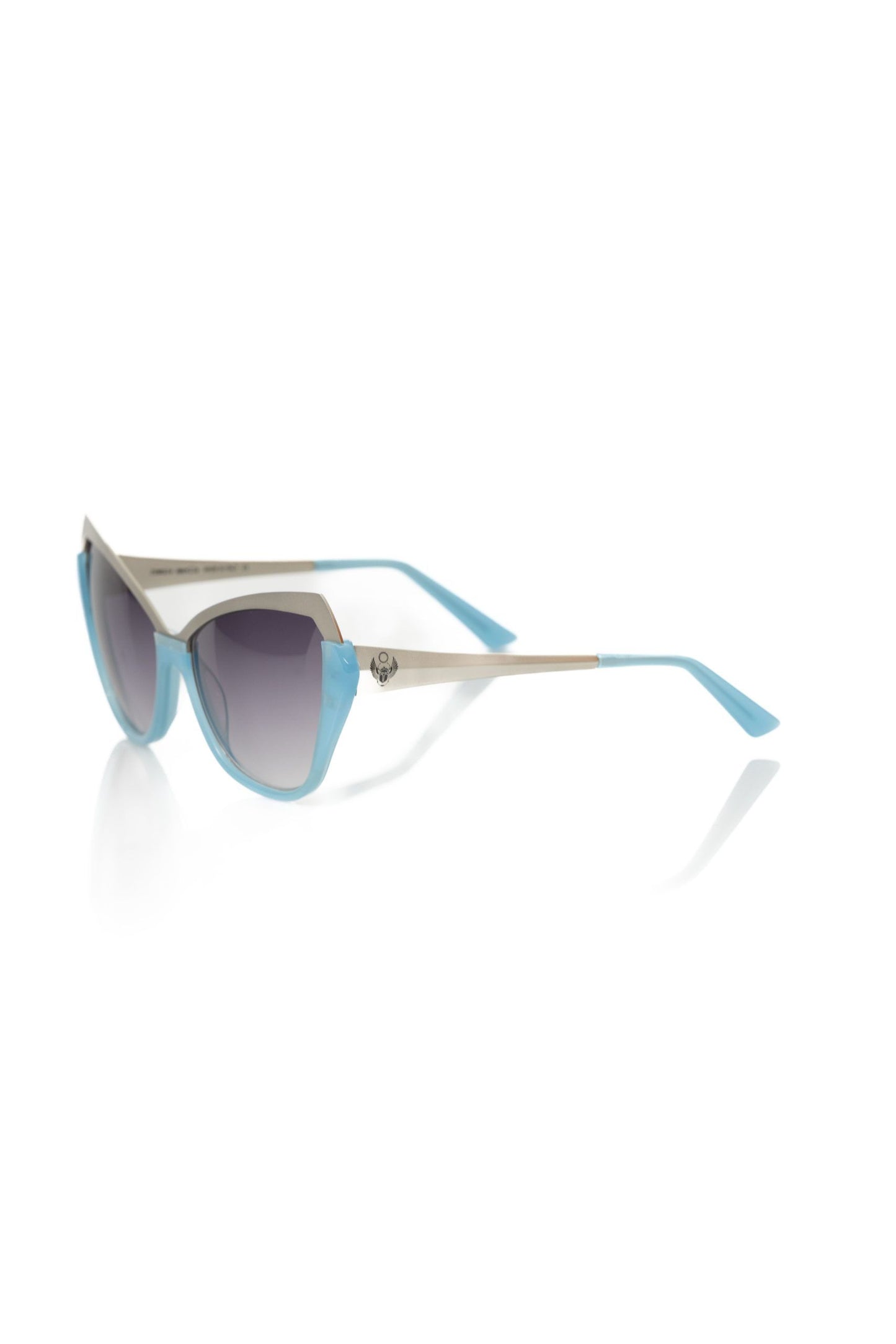 Frankie Morello Light Blue Acetate Women's Sunglasses