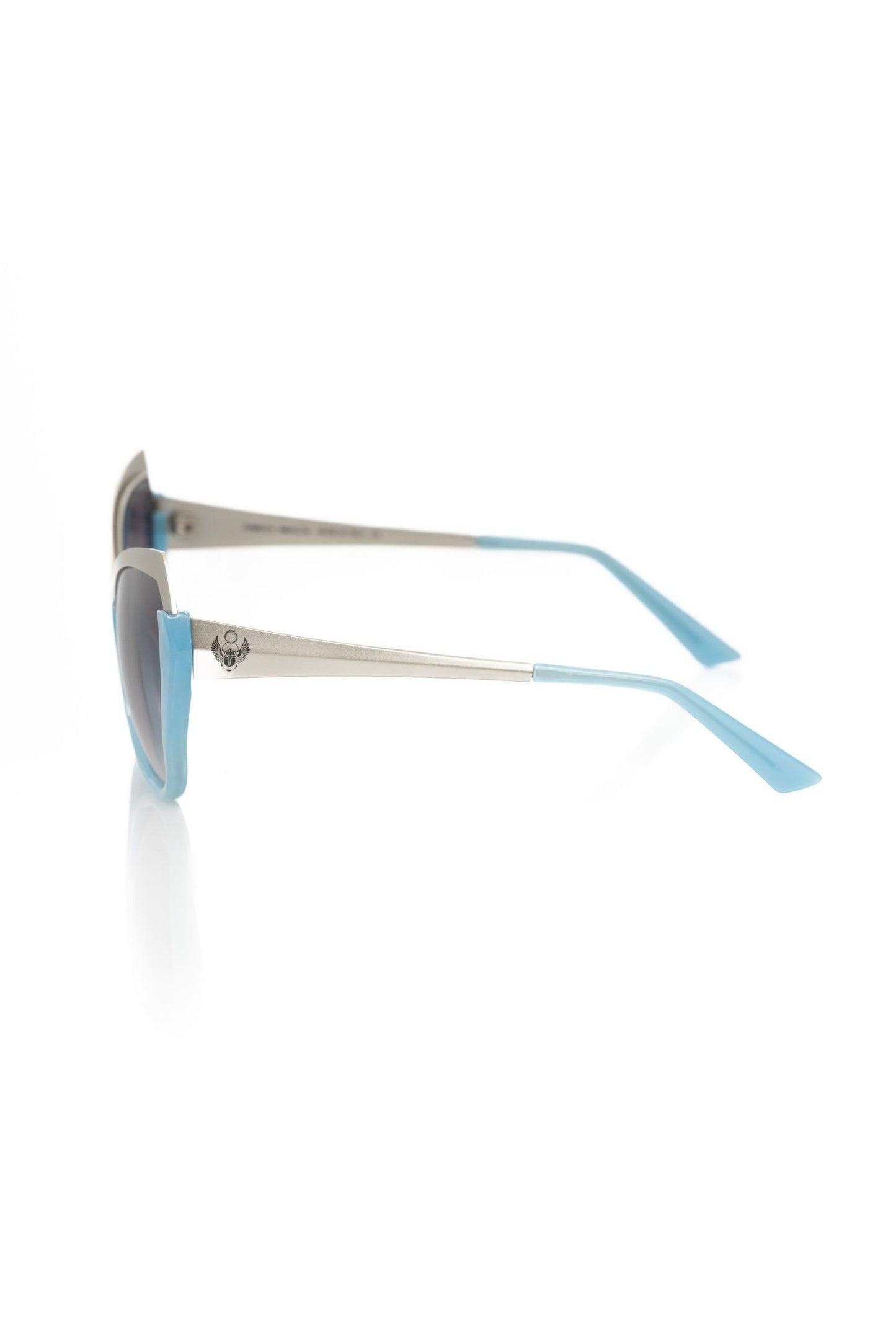 Frankie Morello Light Blue Acetate Women's Sunglasses