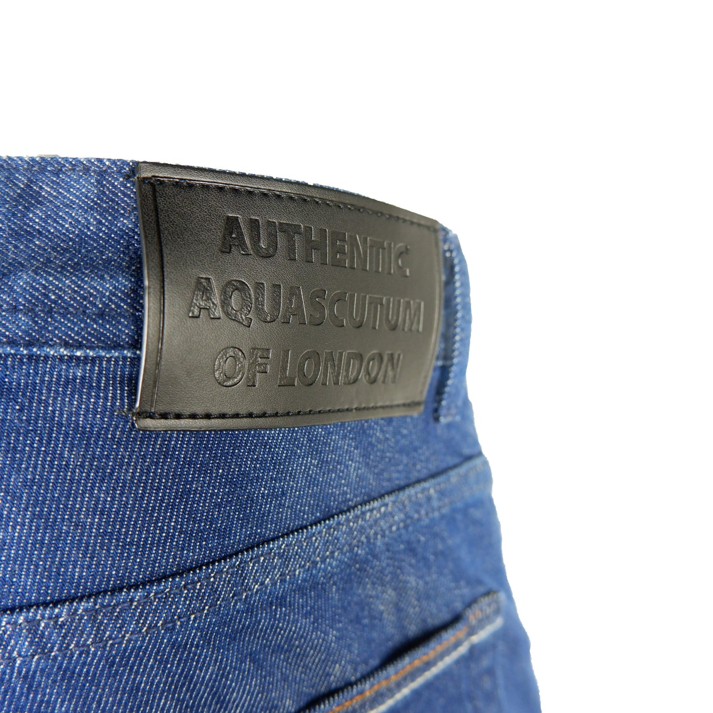 Aquascutum Elegant dark blue cotton denim jeans