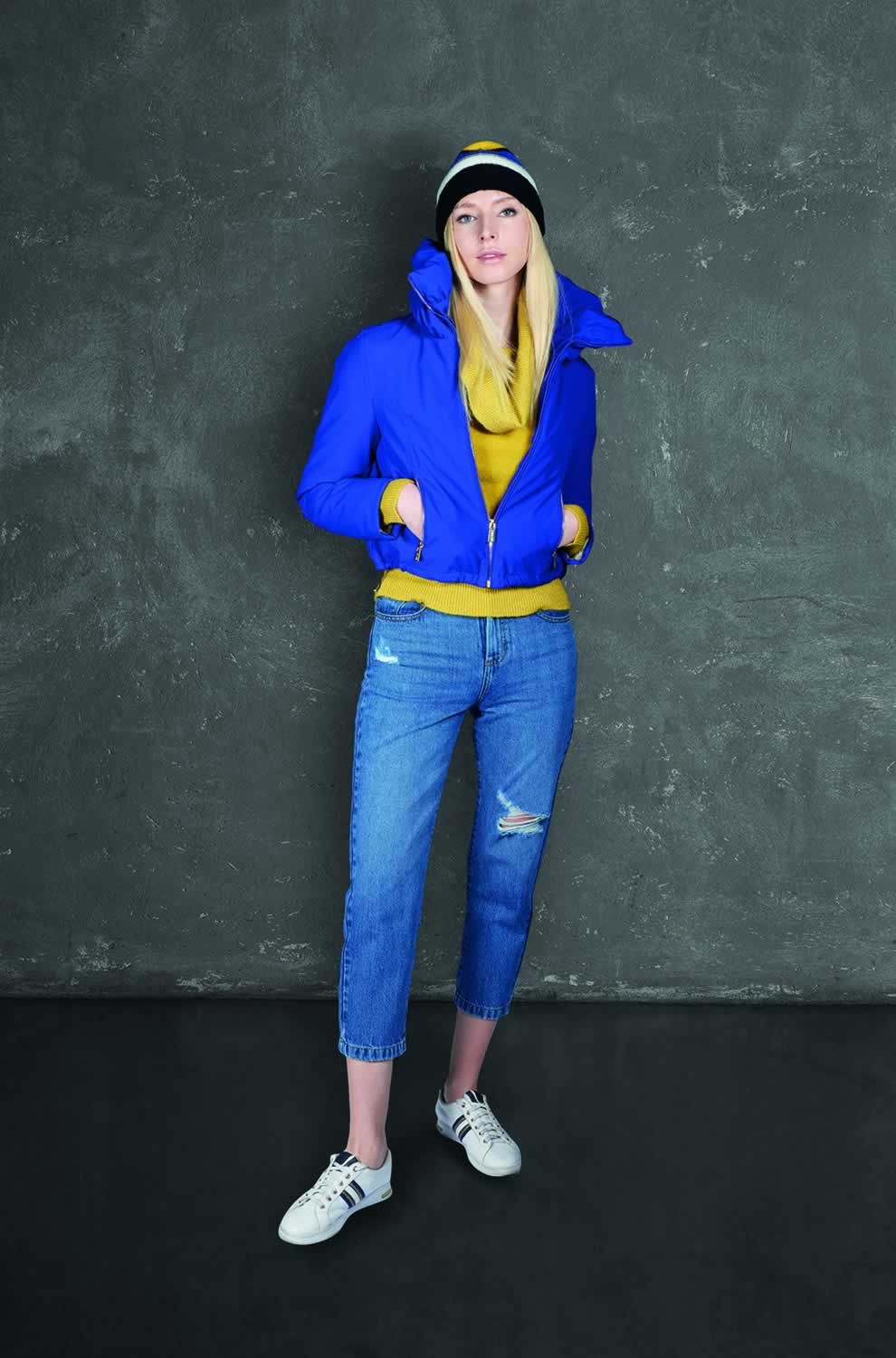 Yes Zee Blue Cotton Women Jeans