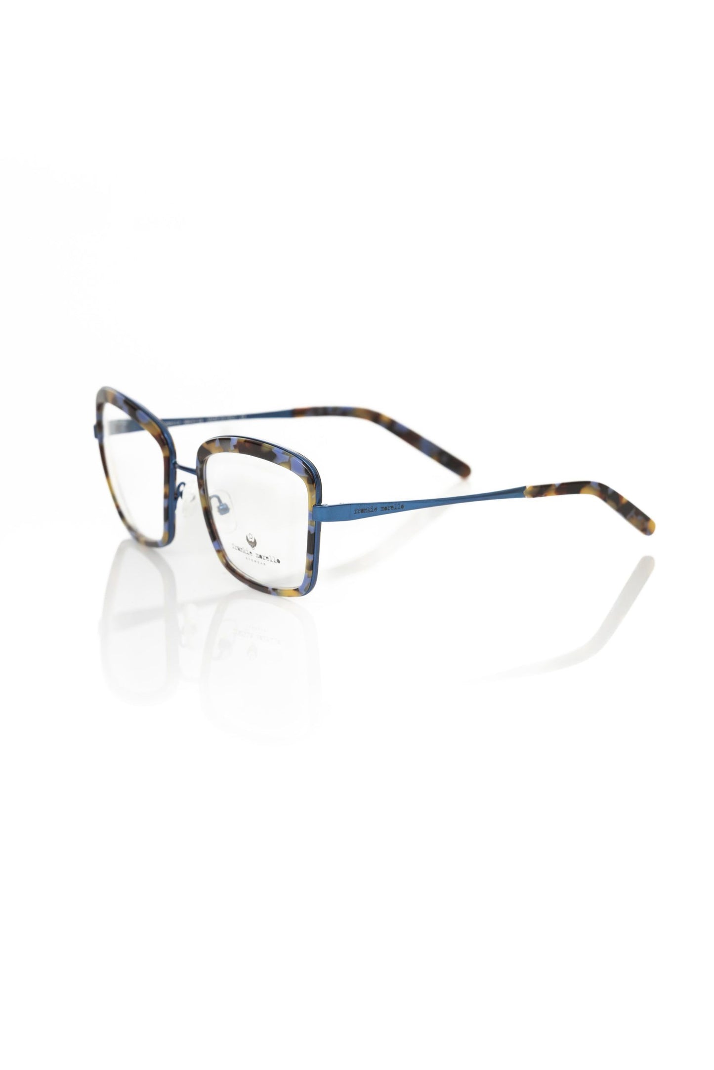 Frankie Morello Blue Metallic Eyeglasses Frame for Women