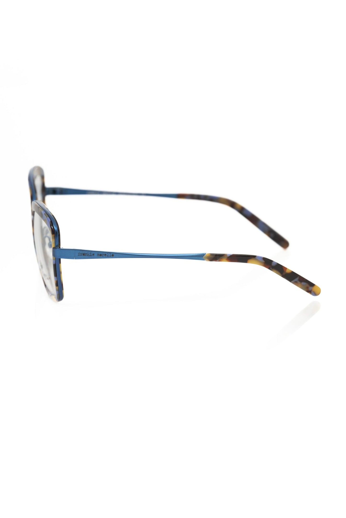 Frankie Morello Blue Metallic Eyeglasses Frame for Women