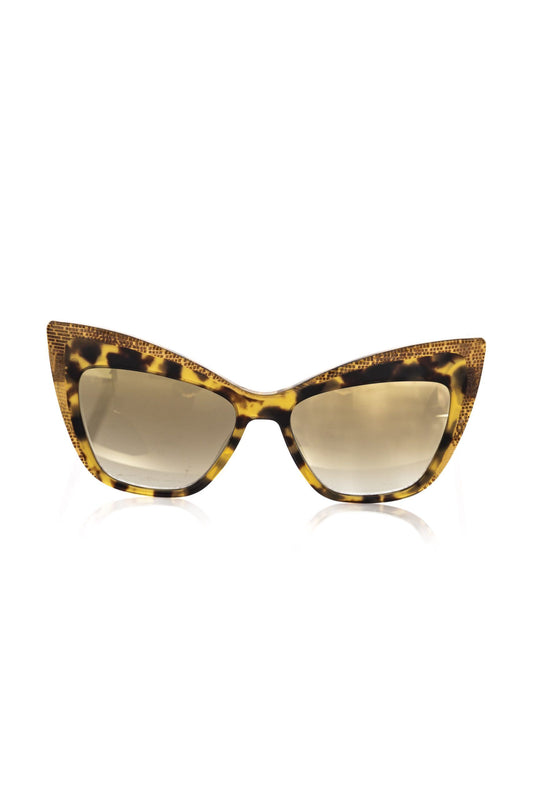 Frankie Morello Brown Acetate Sunglasses for Women