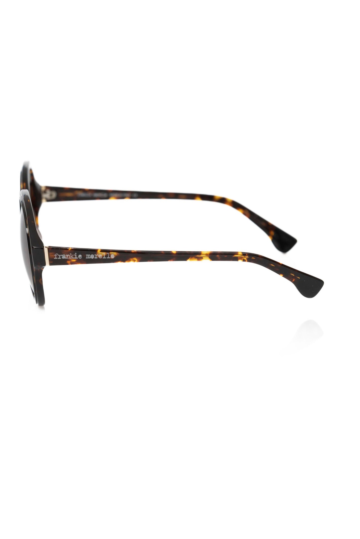 Frankie Morello Black Acetate Sunglasses for Women