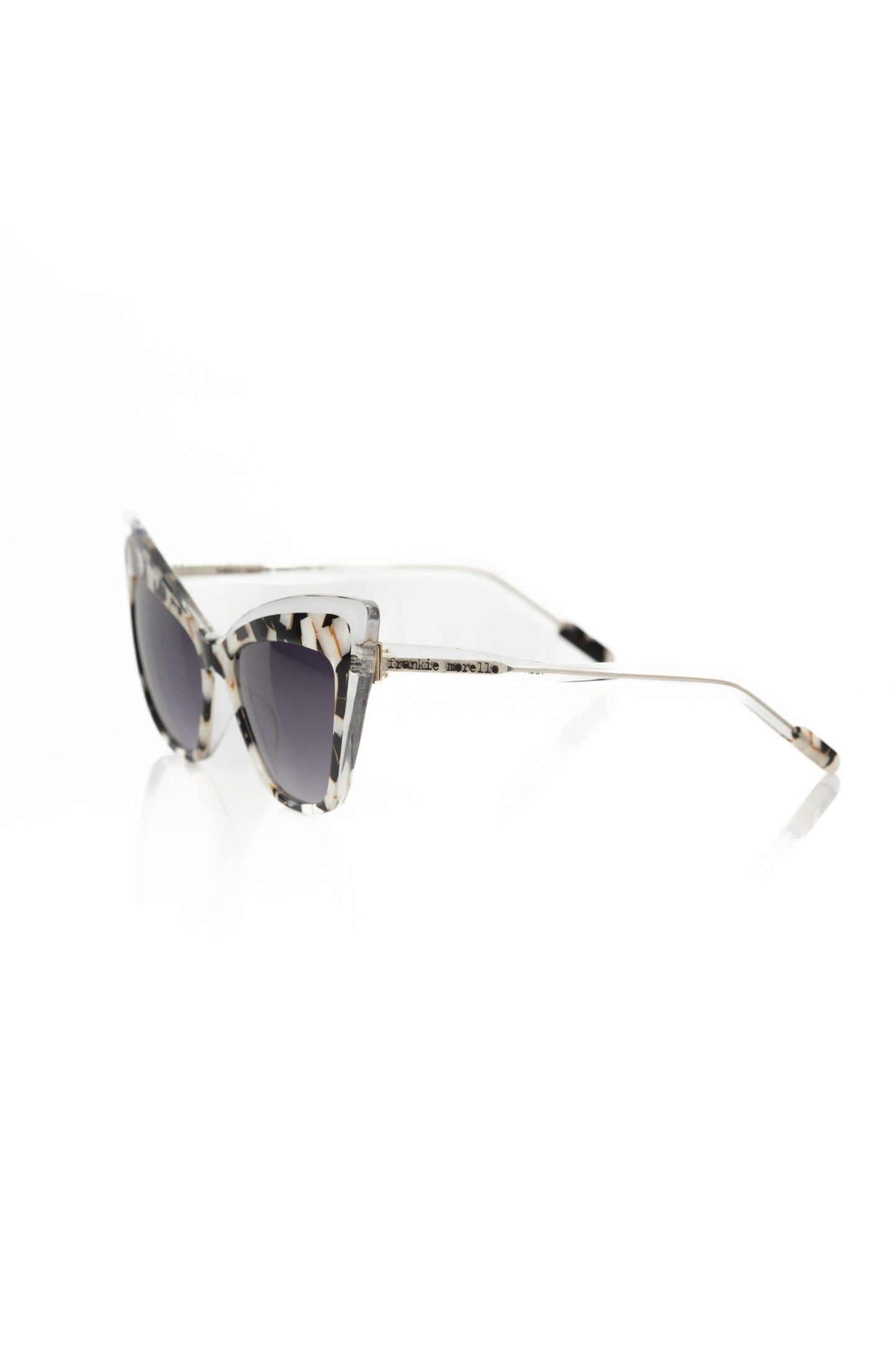 Frankie Morello Black Acetate Sunglasses for Women